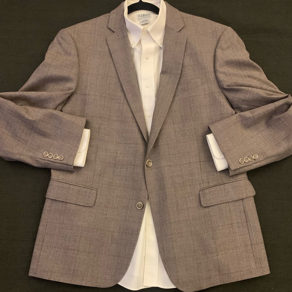 JEAN-PAUL GERMAIN All Wool Muted Plaid Sport Jacket